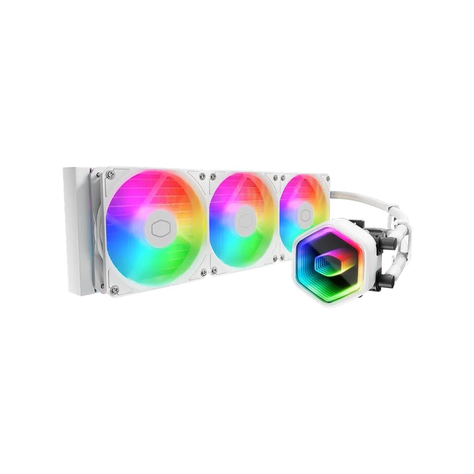 COOLER MASTER Masterliquid 360 CORE II ARGB CPU Liquid Cooler, White
