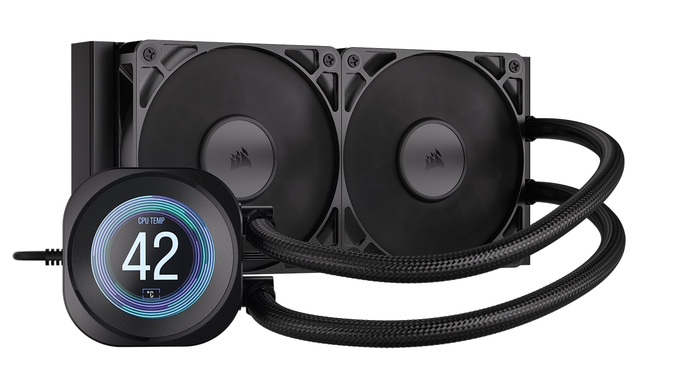 CORSAIR NAUTILUS 240 RS LCD Liquid CPU COOLER -Black