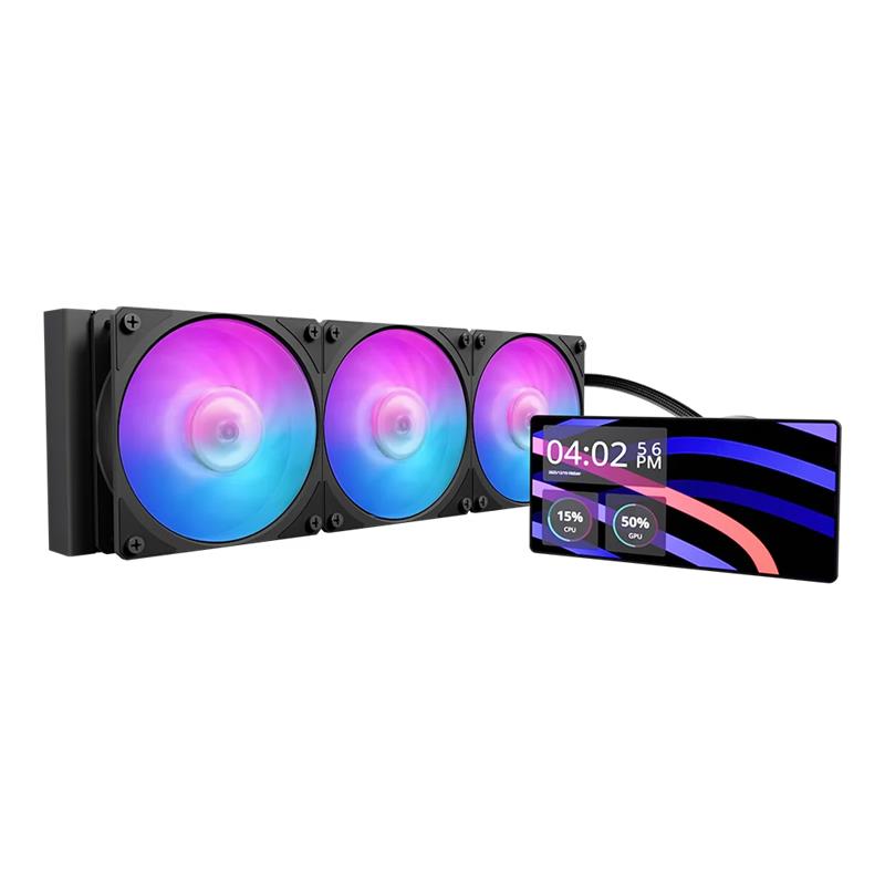 COOLER MASTER MasterLiquid Core LCD 6" 360mm Liquid Cooler Black