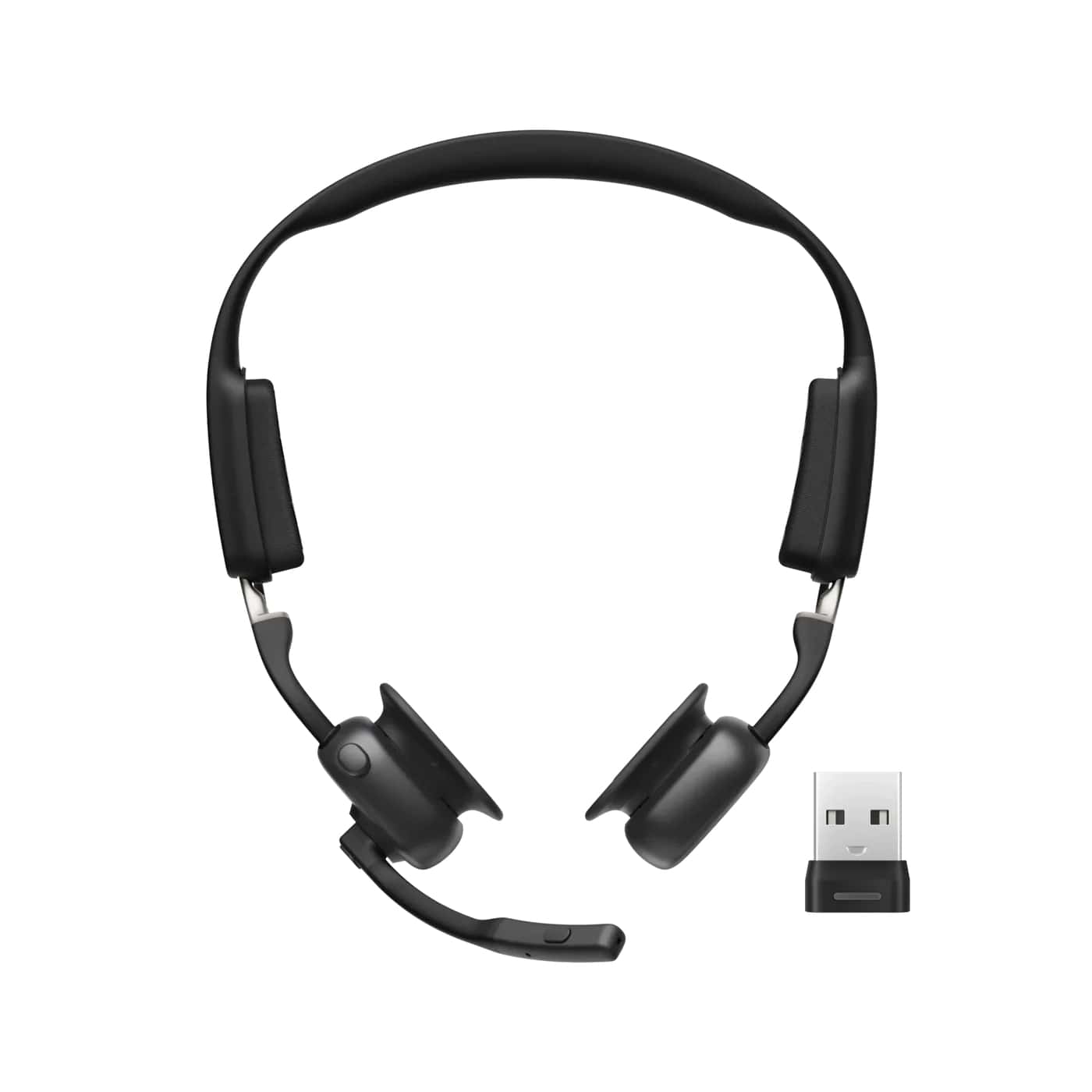 SHOKZ Casque d’écoute stéréo Bluetooth OpenMeet UC USB-A NC avec micro