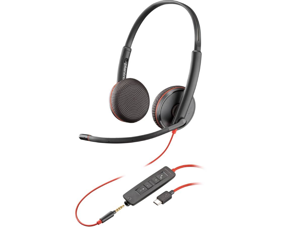 POLY BW 3225 USB-C HS + USB-C/A (BULK) - Réduction du bruit et de l'éc