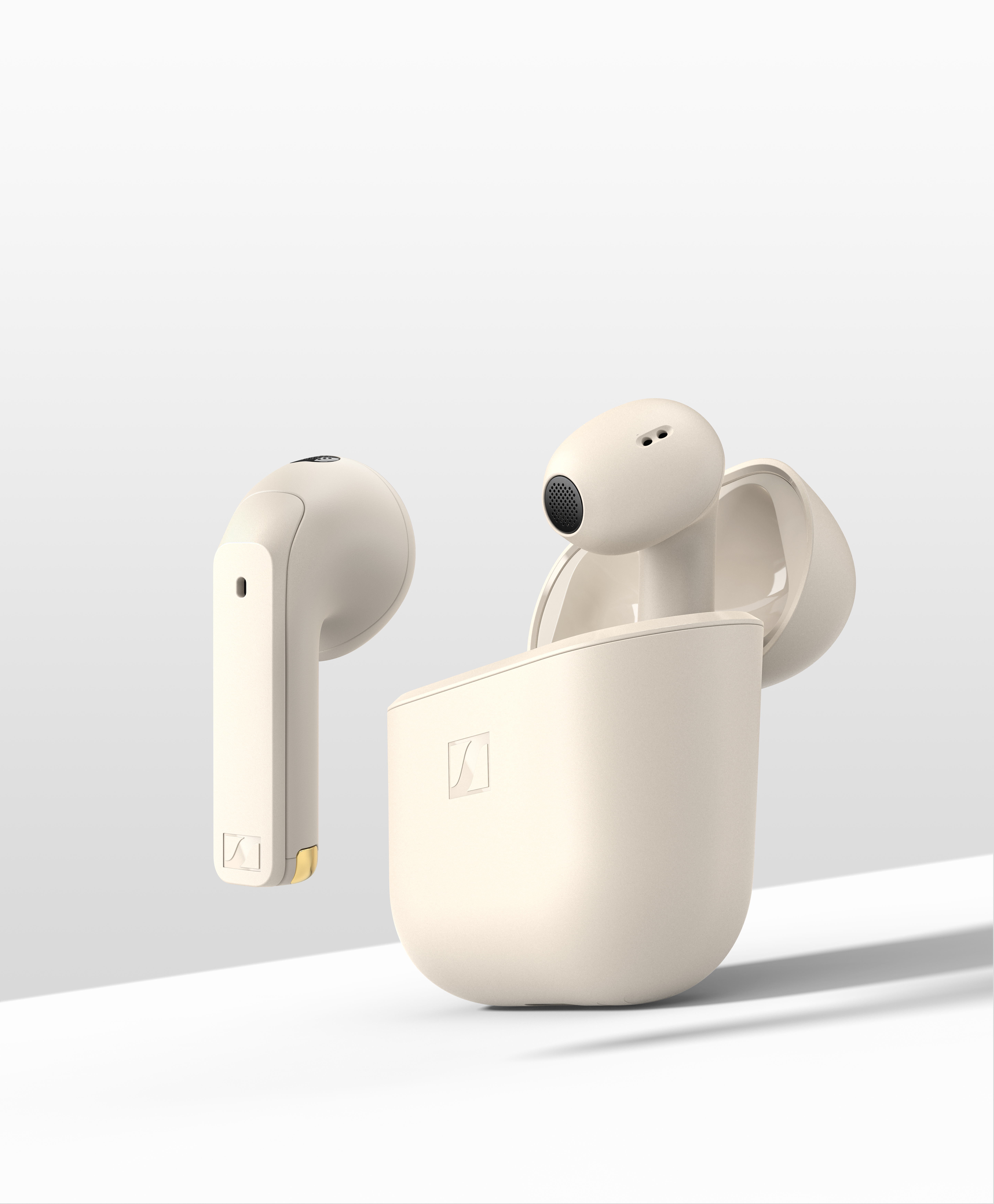 SENNHEISER ACCENTUM Open Open-Ear Wireless Earbuds, Cream