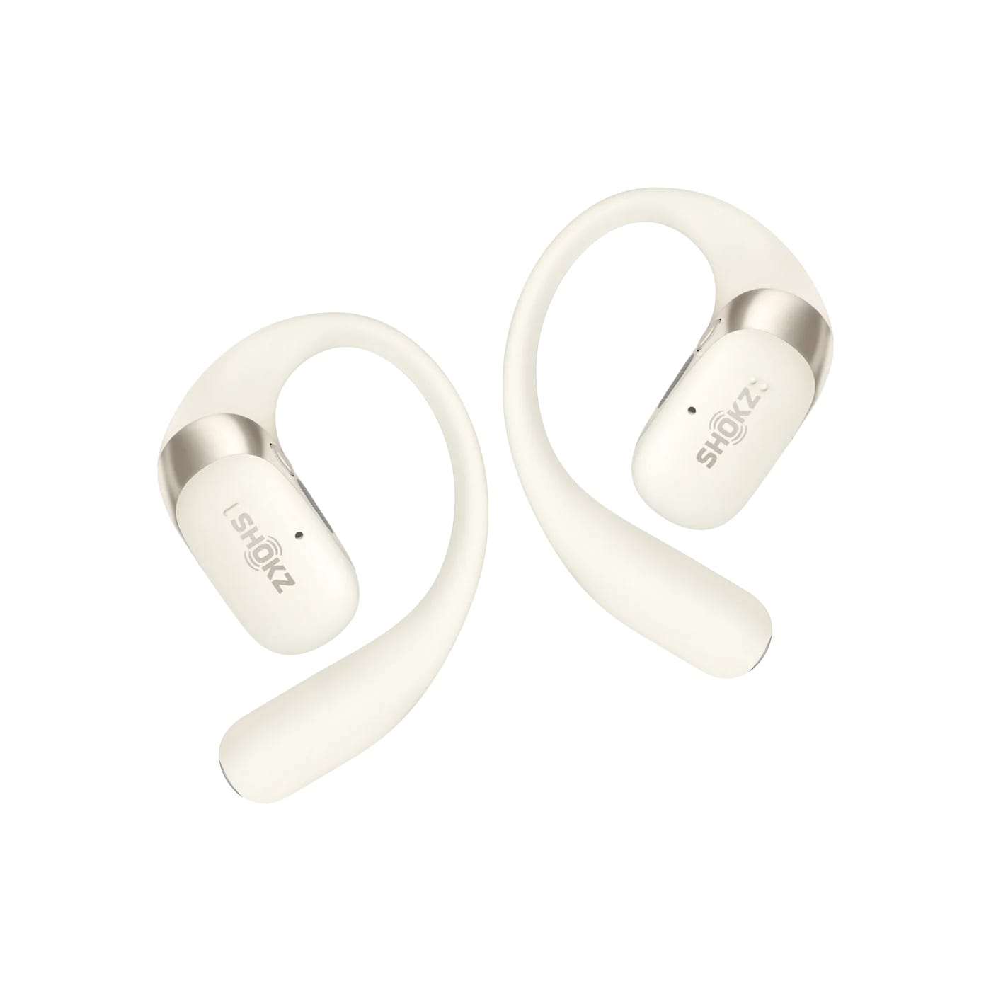 SHOKZ OpenFit 2 Casque Bluetooth avec Micro à Réduction de Bruit,Beige