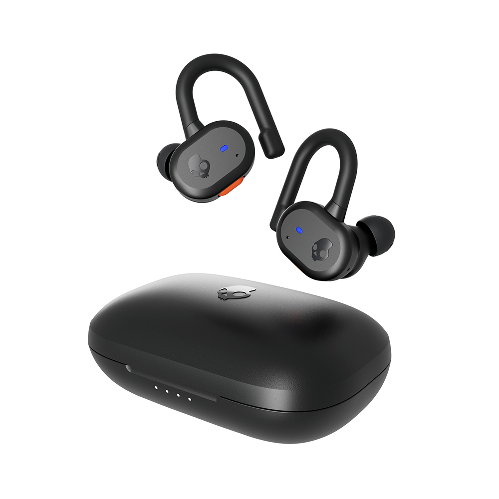 SKULLCANDY Push Active True Wireless Earbuds, True Black/Orange