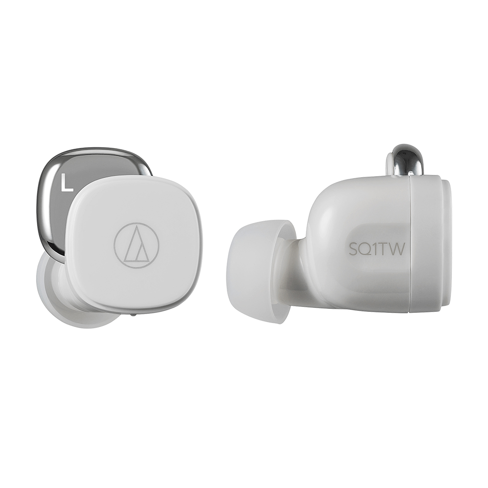 AUDIO-TECHNICA ATH-SQ1TW True Wireless Earbuds, White