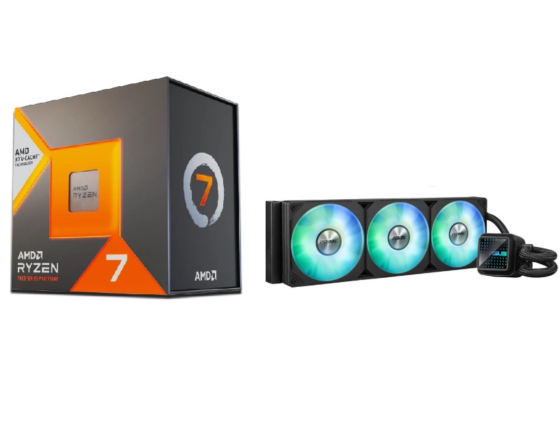 AMD Ryzen 7 7800X3D CPU + ASUS Prime LC 360 ARGB AIO
