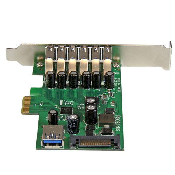 Adaptador tarjeta PCI Express de 7 puertos USB 3.0 con perfil bajo o completo