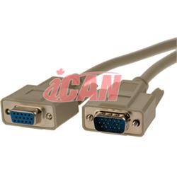 iCAN VGA Extension Cable M/F - 6ft. (VGA-15MF-06)