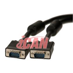 iCAN SVGA Cable Triple-Shielded w/ Ferrites M/M, 10ft