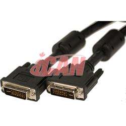 ICAN DVI to DVI (DVI-I) Digital/Analog Dual Link M/M - 6 ft.