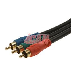 iCAN Premium 3RCA High Definition TV Component Video Cable - 6 ft.(Open Box)