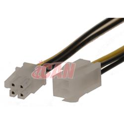 iCAN Internal Computer Power Extension Cable for 4-pin ATX Power, 12in