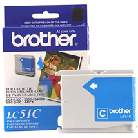 BROTHER LC51C Cyan Ink Cartridge