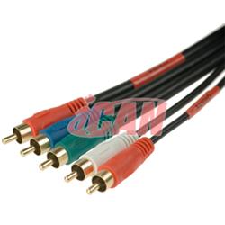 iCAN 720P Video Cable with RCA Aduio Output Component Cable - 12 ft.