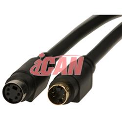 iCAN S-Video Cable M/F 2CXCOXIAL Premium Extension - 12 ft.