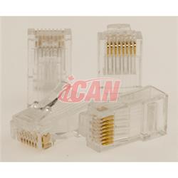 iCAN RJ45 Cat6e 50u Connector Plugs 10pcs