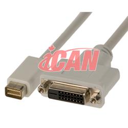 iCAN Mac Mini DVI Male to DVI-D Dual Link Female Premium Adapter