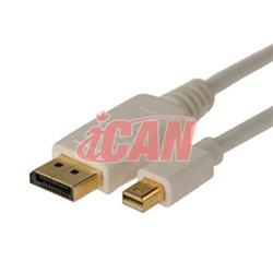 iCAN DisplayPort Male to Mini DisplayPort Male 32AWG Cable Gold, 10ft(Open Box)