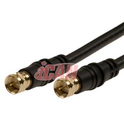 Câble coaxial TV/satellite iCAN RG-6 Premium - 12 pieds