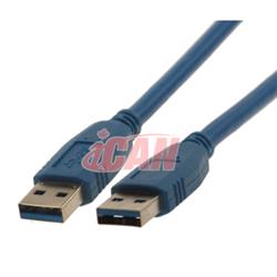 iCAN USB 3.0 Superspeed A/A Male/Male Cable - 3 ft.