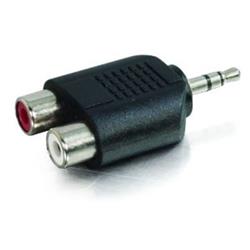 C2G Audio Adapter 3.5MM Stereo Male to 2X RCA Female