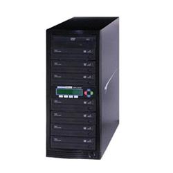 Kanguru Standalone 7-Target DVD/CD Duplicator (U2-DVDDUPE-S7)| Black, Complete with 1 DVD-Rom & 7 DVD-Writers pre-installed