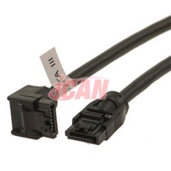 iCAN SATA 3 6GB/s Data Cable Straight-Right Angle - 100cm