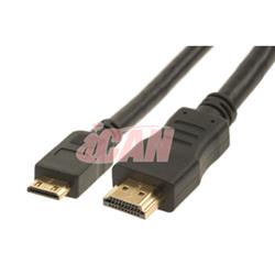 iCAN Mini HDMI Type C to HDMI Type A High-Speed 3D Ethernet 1.4 - 3 ft(Open Box)