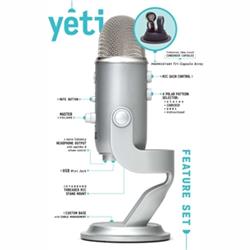 Blue Yeti Microphone (Silver)