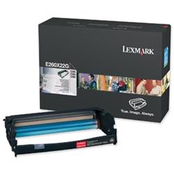 Lexmark E260X22G Photoconductor Unit - Laser Imaging Drum - Black - 1 Pack