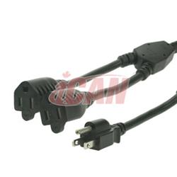 iCAN External Computer Power Splitting Cable/Cord, 14 in