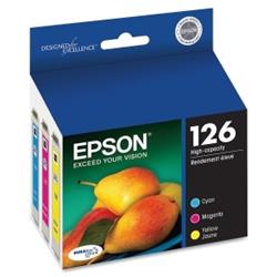 Epson 126 C/M/Y 3-Pack High Capacity Ink Cartridges | T126520