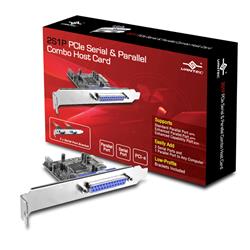 Vantec (UGT-PCE2S1P) - Combo carte hote PCIe à 2 ports sériels / 1 port parallèle