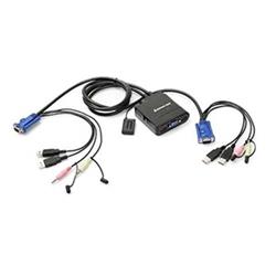 IOGEAR KVM Switch with Audio  2 x 1