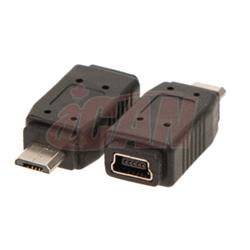 iCAN USB Mini 5 Pin Female to Micro 5Pin Male Adapter(Open Box)