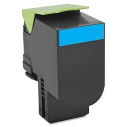 Lexmark 70C1HC0 701HC Cyan High Yield Return Program Toner Cartridge - Cyan - Laser - 3000 Page - OEM