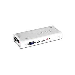 TRENDNET (TK-409K) 4-Port USB KVM Switch Kit with Audio(Open Box)