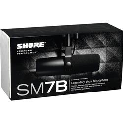 SHURE SM7B Cardioid Dynamic Vocal Microphone, Black