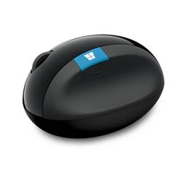 Microsoft Sculpt Ergonomic Mouse - Black  (L6V-00002) | 2.4GHz Wireless , Windows Button , BlueTrack