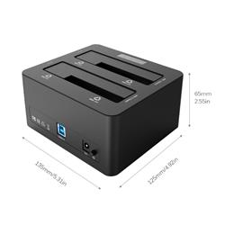 ORICO 6629US3-C USB 3.0 to SATA Dual Bay External HDD Docking Station