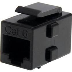 StarTech Cat 6 RJ45 Keystone Jack Network Coupler - F/F - 1 Pack - 1 x RJ-45 Female Network - 1 x RJ-45 Female Network (Black) 