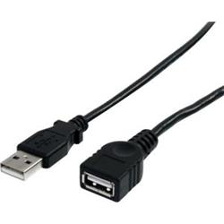 STARTECH USB 2.0 Extension Cable A to A - M/F (Black) - 3 ft.