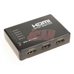 iCAN HDMI Switch 5 inputs, 1 outputs(Open Box)