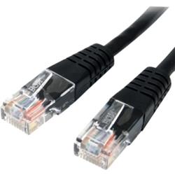 StarTech Molded Cat5e UTP Patch Cable (Black) - 10 ft. (M45PATCH10BK)