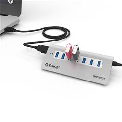 ORICO M3H7 7 Port Super Speed USB 3.0 Aluminium HUB Charger Splitter(Open Box)