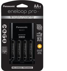 PANASONIC Eneloop PRO AA Smart Charger Kit with 4-AA 2550mAh