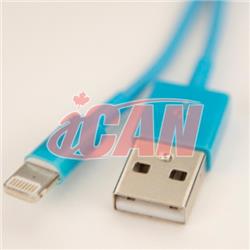 iCAN Lightning Male to USB male Cable for Data Sync & Charging designed for iPhone 6, 6+ BLUE (IOS8.0+) (Works for all models) 