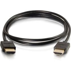 Cables To Go Ultra Flexible High Speed Hdmi Cable With Low Profile Connectors Gold Plated - Shielding (Black) - 6 ft. (41364)