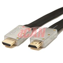 iCAN Premium Under-Carpet Flat HDMI 2.0 UltraHD LAN Cable - 20 ft