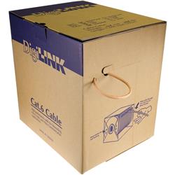 iCAN Stranded CAT6 RJ45 Cable, UL, FT4  24AWG EITA/TIA 568B2 1G Rated - 1000 ft.(Light Orange) (C6E-1KFT4ST-LOR)